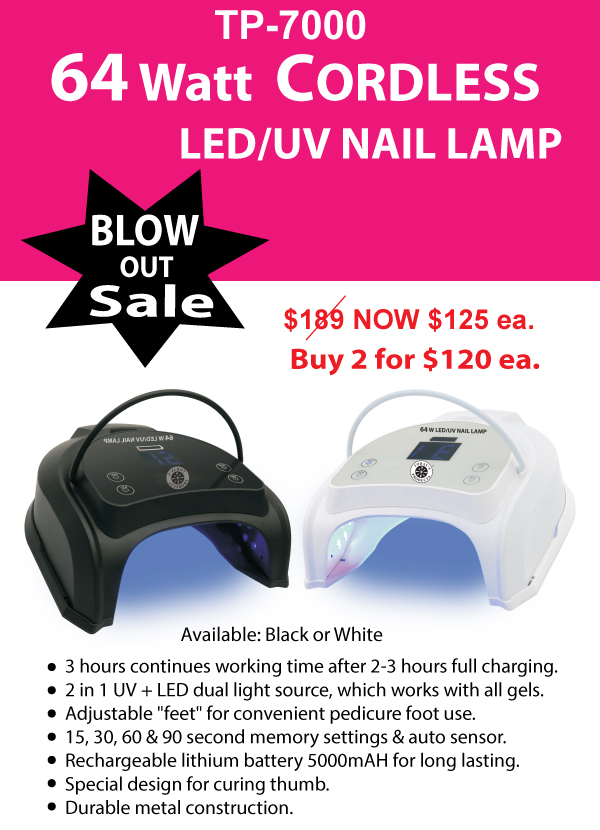 LED/UV LAMP CORDLESS